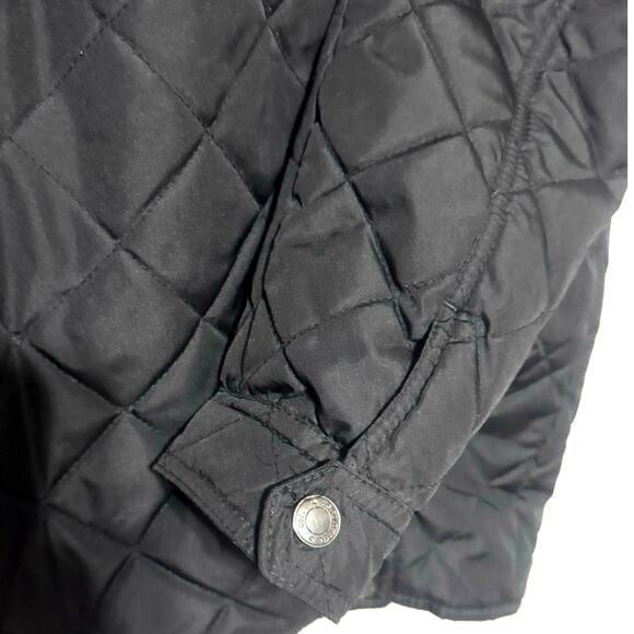 US Polo Assn Mens Quilted Puffer Jacket Coat Black Small Zip Up Lightweight Pony - Picture 8 of 10